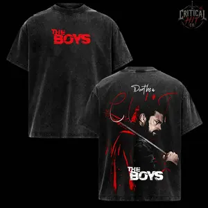 The Boys Billy Butcher Vintage Wash Tee, Don't Be a C*nt Graphic Shirt, Double Sided TV Series Merch, Heavyweight Oversized Cotton T-Shirt, Homelander Supe Fan Apparel, Retro Superhero Show Gift