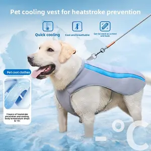 Summer cooling clothes for dogs, pet cooling vests, lightweight and breathable dog clothing, in-stock pet supplies