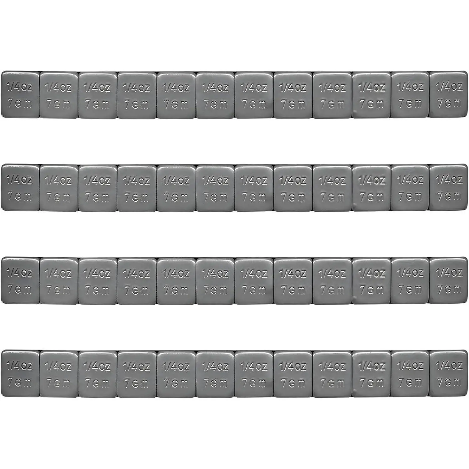 48 PCS 1/4 Oz Adhesive Backed Wheel Weights, 0.25 Oz Low Profile Tire Balancing Weights with Strong Adhesive, Easy to Peel Wheel Weight for Cars Trucks SUVs Motorcycles
