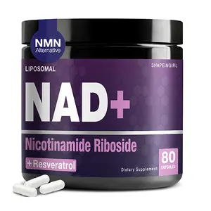 Liposomal NAD+ Supplement 900mg with Nicotinamide Riboside and Resveratrol Supports Energy Focus and Healthy Aging for Men and Women