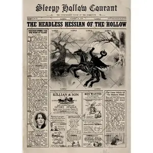 Sleepy Hollow Newspaper Print