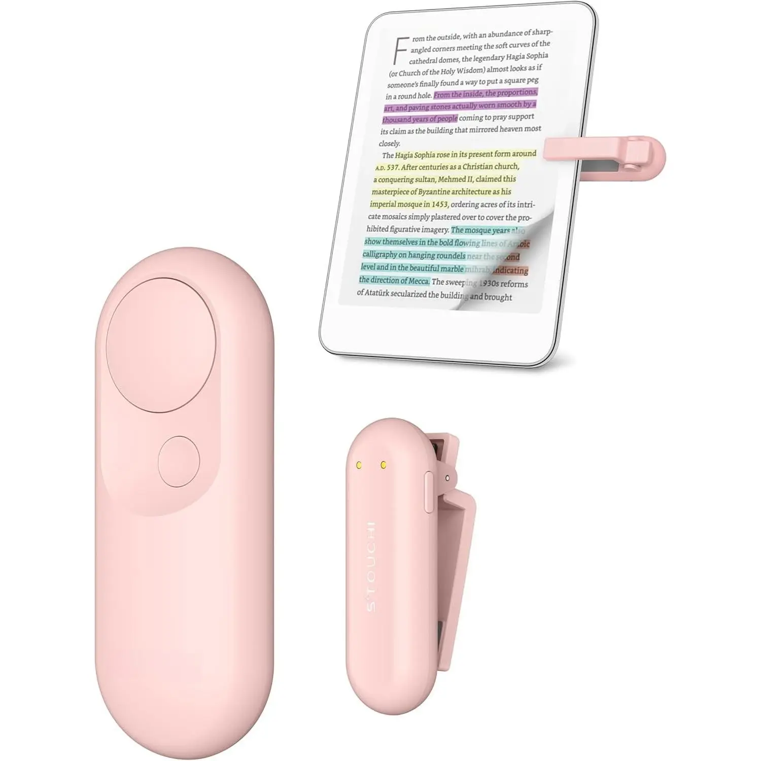 Page Turner for Kindle,  2 in 1   Paperwhite  Scribe Kobo Clicker Accessories  Remote Control for iPad, , Tablets Camera Video Record Shutter Selfie