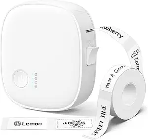 Portable Bluetooth Thermal Label Maker, Wireless Mini Label Printer with Built-In Cutter, Rechargeable   Label Tape for Home, Office, Kitchen & Organization