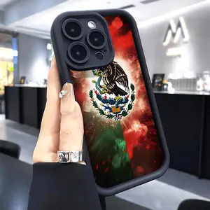 Case for iPhone 16 Pro Max 15 Plus 14 13 12 11 XS XR Cool Eagle Gradual Drop Protection Shockproof Soft Silicone smartphone Cover Protector Screen Protector