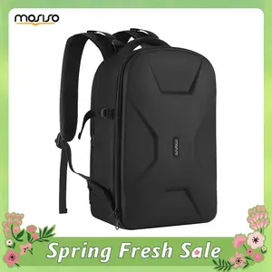 MOSISO Waterproof Camera Backpack, DSLR/SLR/Mirrorless Photography Bag 15–16 inch Hardshell Case with Tripod Holder & Laptop Compartment, for Men & Women, Travel/Hiking/City Photography, Outdoor Adventure,Compatible with Canon/Nikon/Sony Smartphone Black
