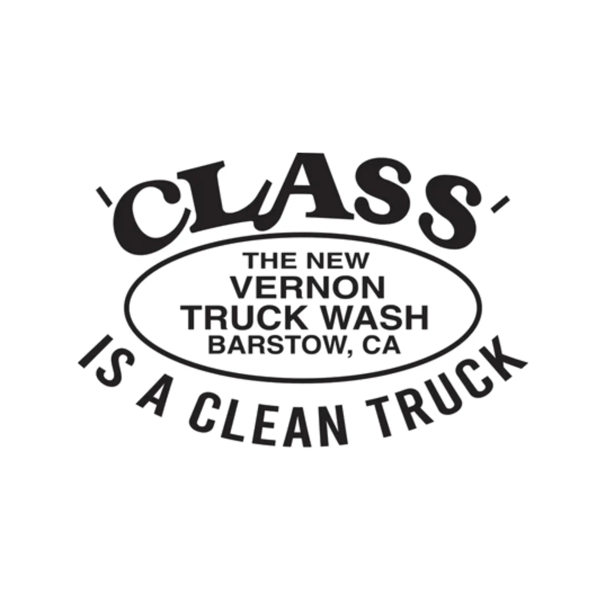 New Vernon Truck Wash Class Logo Vinyl Decal, 4x6 Inch Truck Sticker for Car Vehicle Exterior Decoration