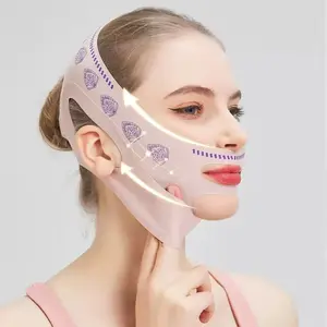 Lightweight Gentle Daily V-Line Lifting Mask - Adjustable Elastic Facial Contour Strap for Reducing Puffiness, Tightening Jawline, Overnight Skincare Sculpting Band for All Face Shapes