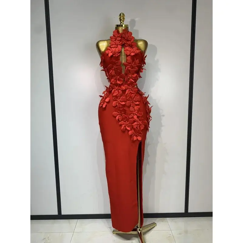 red dress cleavage Elegant Burgundy Rylie Gown | Formal Dresses