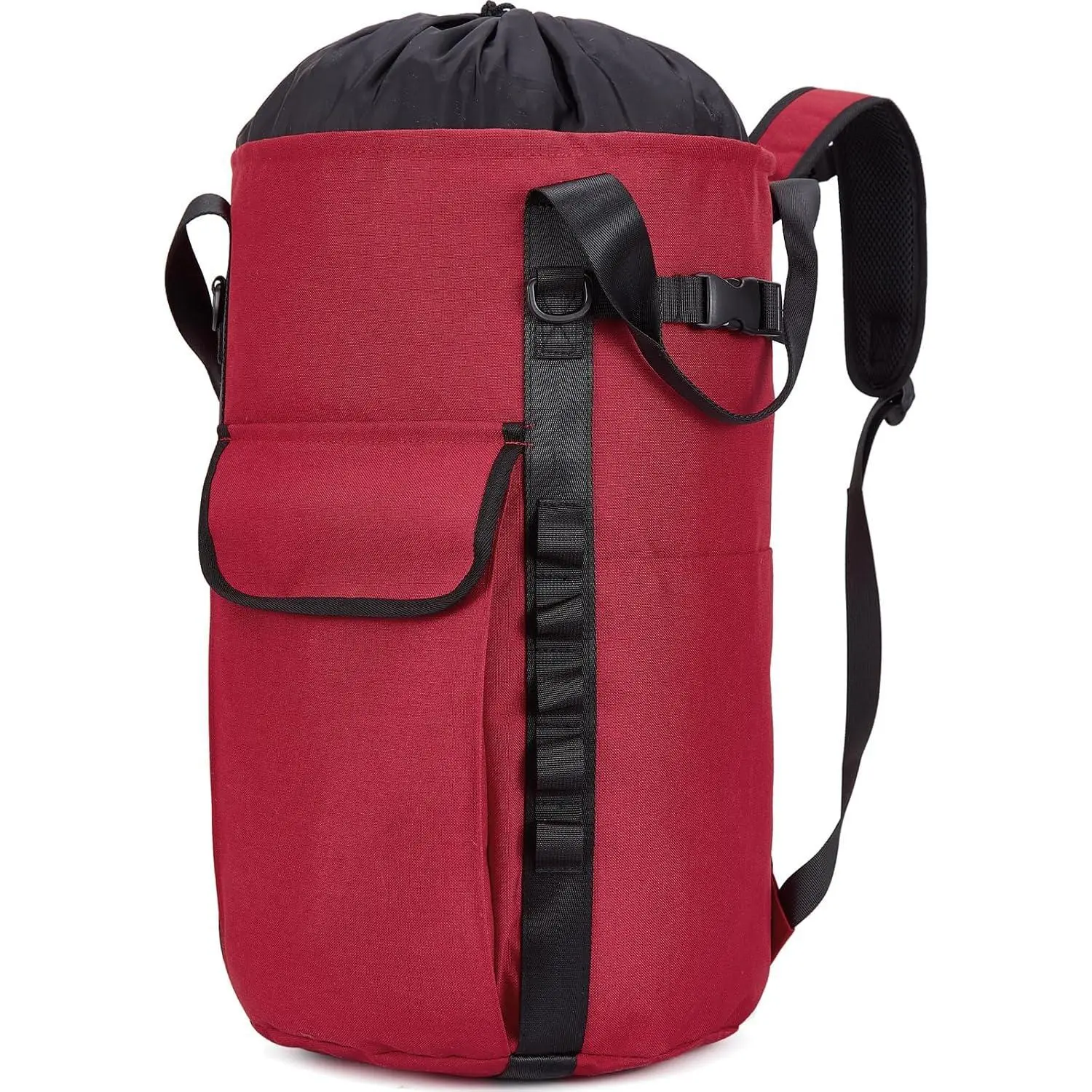 Arborist Rope Bag, 35L Tree Climbing Rope Bag, Arborist Equipment Bucket Backpack, Arborist Gear Carrier Bag with Side Pockets, Tough Rock Climbing Backpack, Rock and Tree Climbing Gear