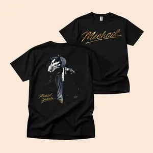 100 Percent Cotton Casual Streetwear Style T-Shirt Michael Jackson Dance Pose And Signature Design Summer Wear Gift For Music Fans And Fashion Lovers # Michael Jackson # Jaafar Jackson # biopic # music legend
