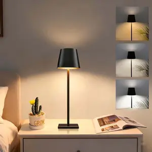 Cordless Table Lamps 4000mAh Rechargeable Battery Operated Lamp Table Lights for Patio Shower Restaurant Dinner Kitchen Counter Dining Table Top Lighting