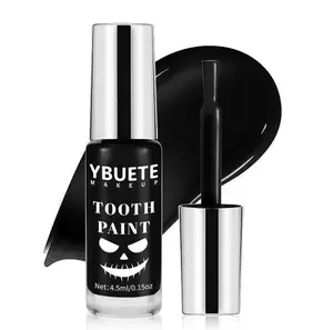 Professional Halloween Tooth Paint, Temporary Black Tooth Paint，Decayed Rotten Cruddy Missing Teeth Makeup, Perfect for Cosplay, Halloween Makeup, Theater, Costume Party