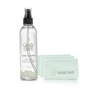 Gentle Green 8oz Eyeglass Lens Cleaner - All-Natural Ingredients - Non-Toxic - Safe for all lenses