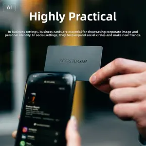 NFC Laser Cards, Touch-To-Share Digital Business Cards, Compatible with iPhone & Android, English System