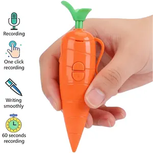 2026 new Judy & Nick Carrot Voice Recorder Electronic Sound Toy Can Write Graffiti Ballpoint Pen Novelty Voice Recorder Pen Gift