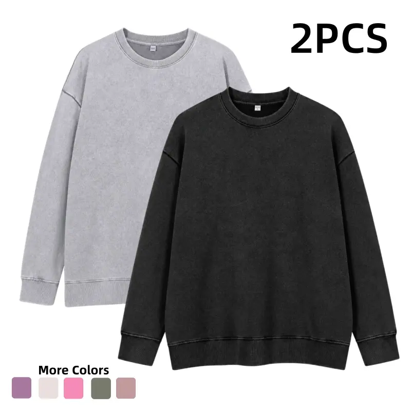 1/2PCS Men’s Oversized Sweatshirt, Soft Pullover Crew Neck Sweater for Fall Winter Casual Wear，Suitable for everyday wear and workouts.