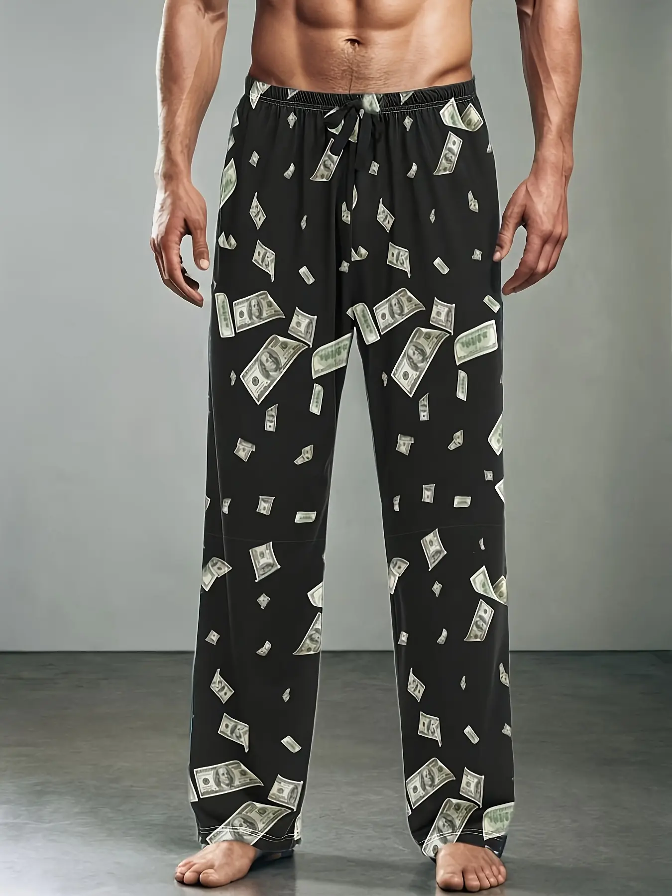 Men's Sleep Pants, Independent Leggings, Casual Home Wear, Fashionable Style, Versatile Option, Comfortable Fit, Fitted, Loungewear