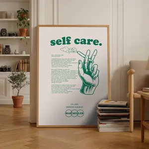 (No Frame) Mac Miller Swimming Album Self Care Poster , Vintage Hip Hop Decor Home, Rap Music Fan Gift