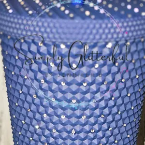 STUDDED STARBUCKS INSPIRED TUMBLER WITH RHINESTONES Cup Mug Reusable Water Bottles Drinkware Straw Washable Customized Portable