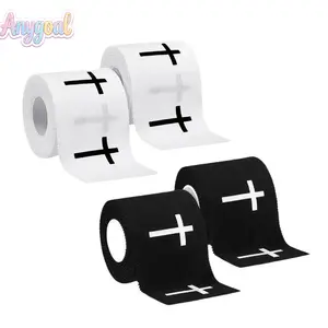 Anygoal  Cross   , 2in x 23ft Zinc Oxide Sports Wrap, Flexible Adhesive Support  for Wrist Knee Ankle, Soccer Accessories, Gymnastics Use & Church Gifts Cotton Christian Athletic Tape