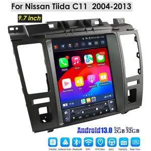 [Hizpo] Car Radio Multimedia Player for Nissan Tiida C11 2004-2013 Carplay GPS Navigation 2din WIFI 9.7'' BT Intelligent Systems