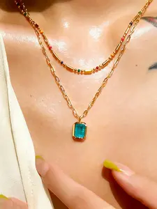 Water Drop Necklace Jewelry, Stainless Steel, Unique Waterdrop Design, Perfect Gift for Women and Girls, Fashion Daily Accessory