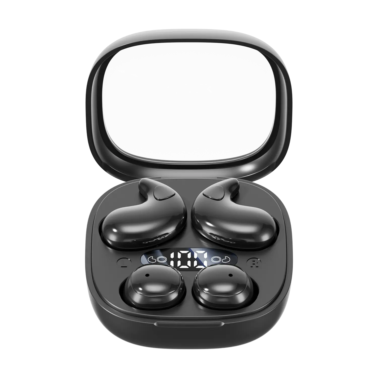 CHENRUIDA M126 Mini Invisible Bluetooth Earbuds (2 Pairs) - Comfortable Sleep Headphones with Active Noise Cancellation, Long Battery Life, High-Definition Sound, Painless Extended Wear for Side Sleepers, Chargeable Audio Electronics (Black)