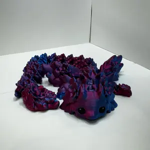 Axolotl Dragon 3D Printed Decor - 9” & 17”, Eco-Friendly PLA, Unique Detail, Available in Multiple Colors