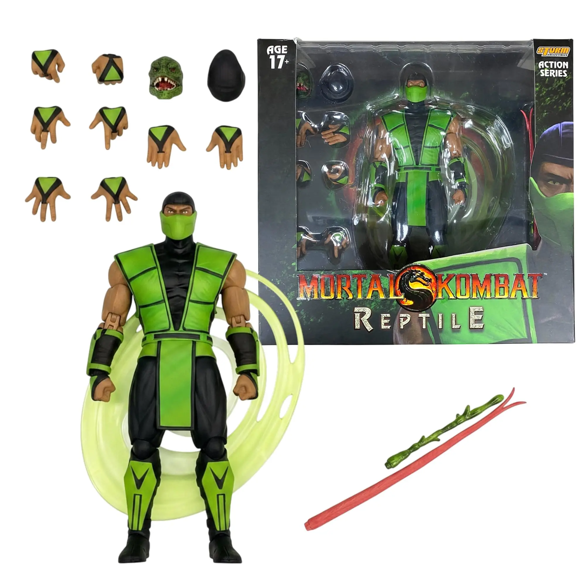 Mortal Kombat VS Series 1:12 Scale Action Figure - Reptile, Collectible Action Figures for Toys & Hobbies Enthusiasts