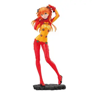20CM Soryu Asuka Langrey Figure Anime Neon Genesis Evangelion Toy Gift Cute Cool Desktop Collection Decoration Ornaments  PVC