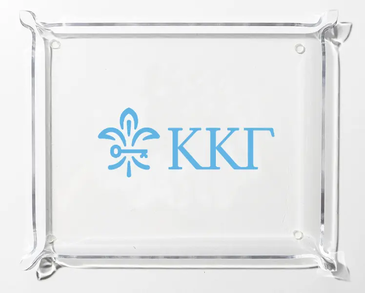 Kappa Kappa Gamma Acrylic Tray | Clear