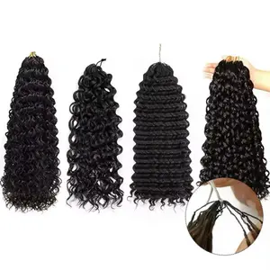 IconikStrands Invisible Micro Loop Feather Crochet Human Hair 12A Quality 100 Grams Natural Black Double Strand Easy Install Heat Resistant