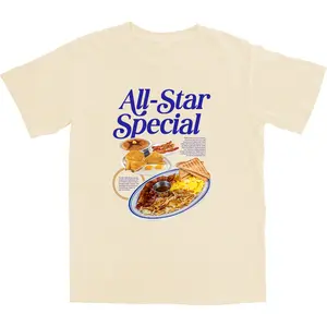 All-Star Breakfast T Shirt Menswear Top Shortsleeve