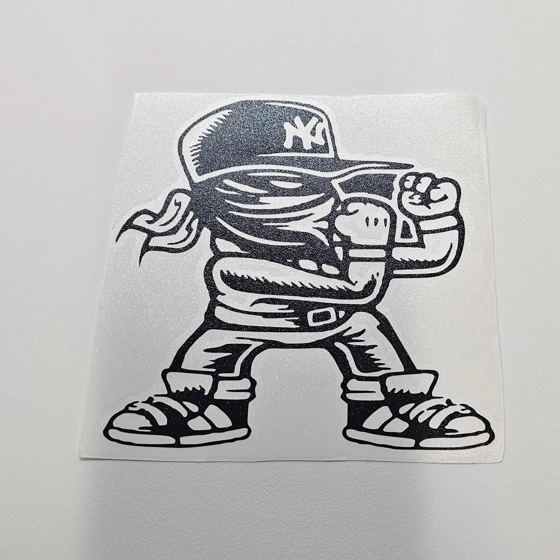 thug bandit yankees vinyl decal 5 x 6 inches black