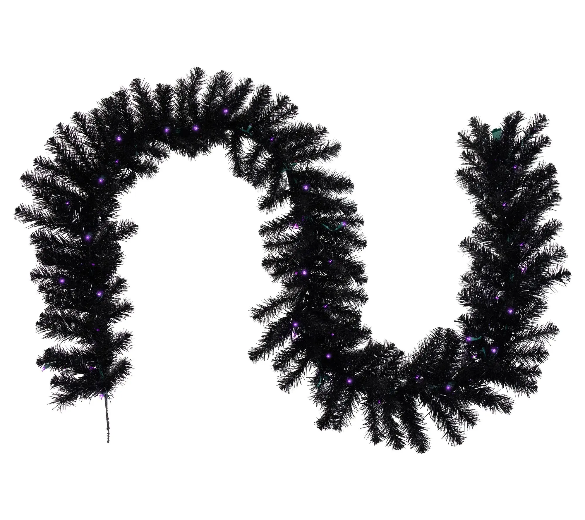 Northlight Prelit Pine Halloween Garland 9' x 12" LED
