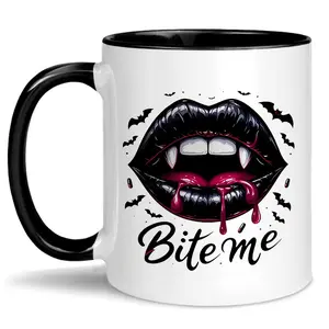 Vampire Self Care Kit Coffee Mug, Gothic Gifts, Halloween Mug, Spooky Home Decor, Supernatural Kitchen Accessories, 11oz, Birthday & Christmas Gifts