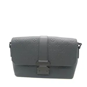 Pre-owned Louis Vuitton leather Shoulder Bags monogram black crossbody