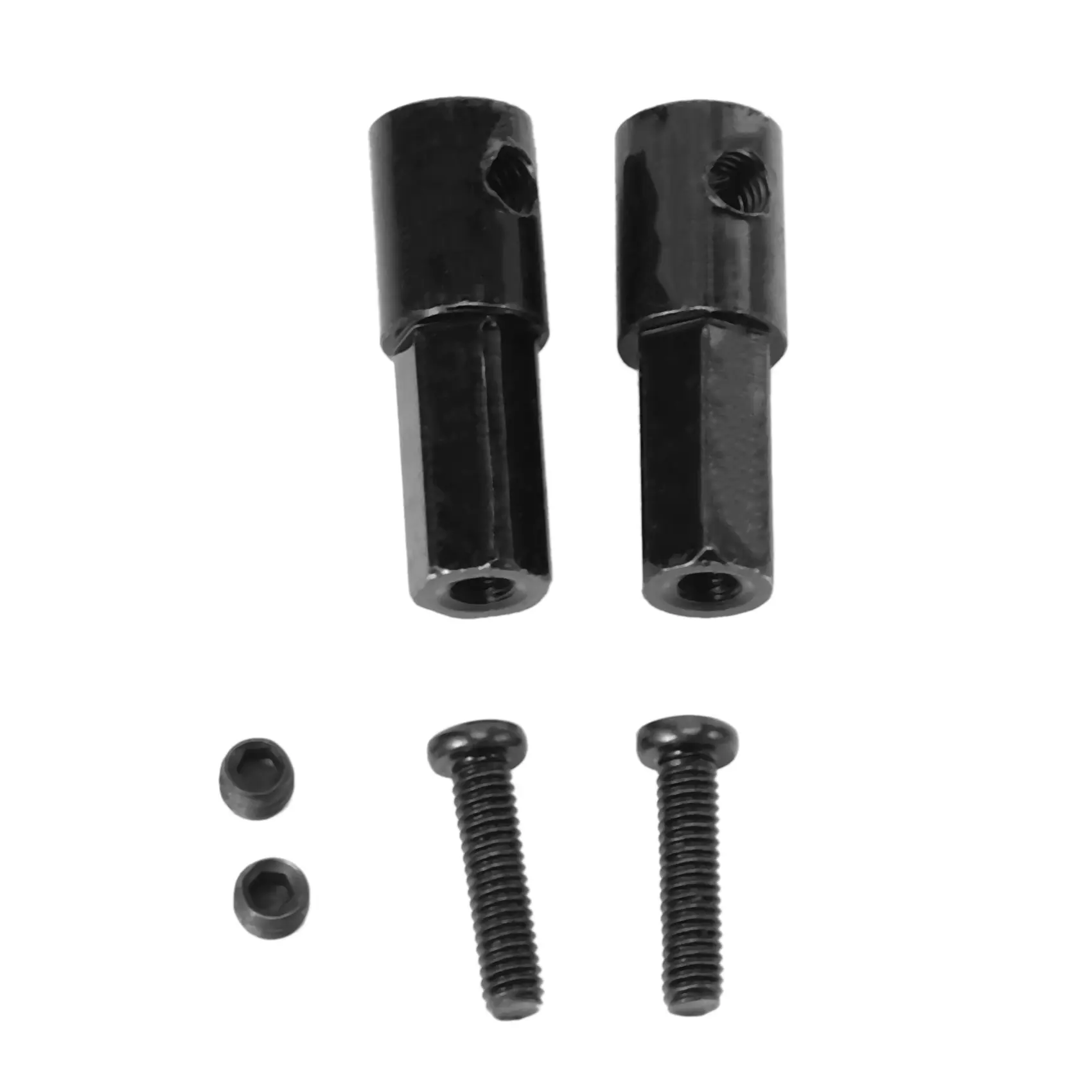 Metal Rear Axle Shaft Adapters Kit (2-Piece Stronger, Durable Upgrade Parts) with Axle, Machine Screw, B14 B16 B24 B36 Screws for WPL D12, C-Series, B-Series & MN D90 D91 MN99S RC Cars to Improve Appearance, 2 X Axle, Improve The Appearance