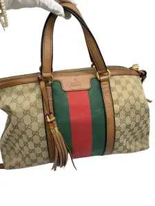 Pre-owned GUCCI Classic GG Monogram Canvas Boston Handbag/F3ZH12617002/7002