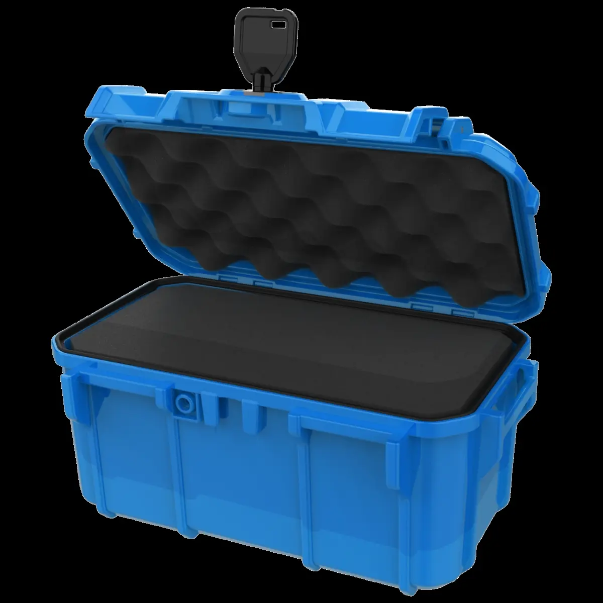 212 MAIN Seahorse SE58F-BL Micro Size Protective Tool Case with Foam Insert, 9.5x5.8x4.7 in Dimensions, Blue Color
