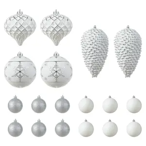 Glitzhome Christmas Classic Deluxe Large Durable Ornaments