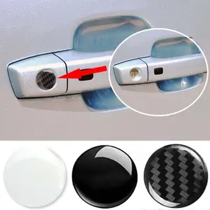 Universal Car Door Lock Cover Protector Set, Anti-Scratch Keyhole Protection, Entryway Protective Decorative Sticker, 4 Piece Set, Car Decals, Car Accessories