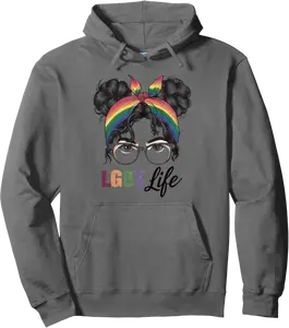 LGBT Mom Life - Mother Son Daughter LGBTQ Pride Month Mama Pullover Hoodie - Luismrid Shop 27B0F5RPQJ1C