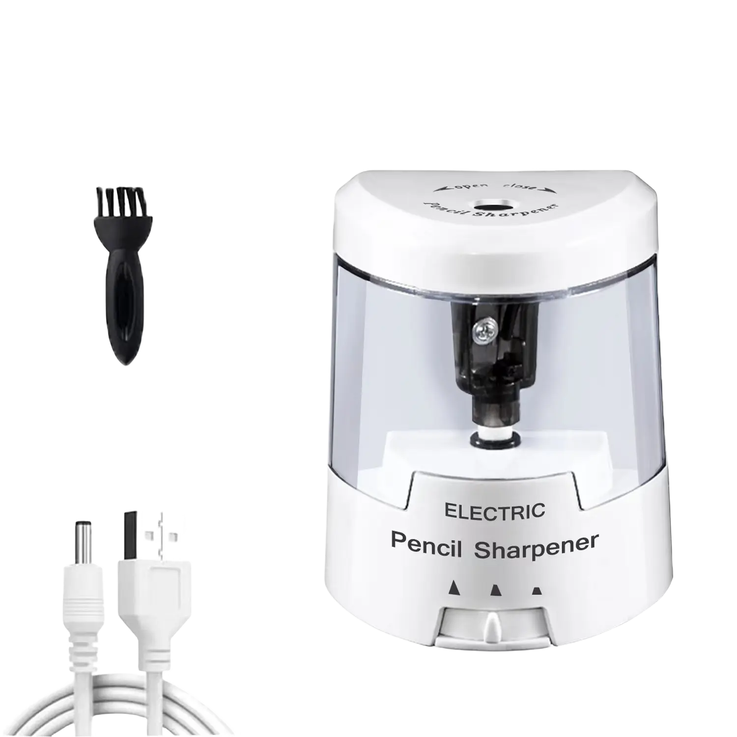 Electric Pencil Sharpener, Battery (Not Included) USB Powered Small Portable for NO.2 and Colored Pencils, Automatic and Durable for Classroom, Home, Office, 3 Different Sharpness Options