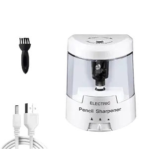 Electric Pencil Sharpener, Battery (Not Included) USB Powered Small Portable for NO.2 and Colored Pencils, Automatic and Durable for Classroom, Home, Office, 3 Different Sharpness Options