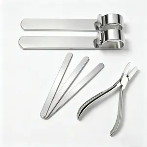 Stainless Steel Bangle Bending Tool Kit with 3 Sizes Blanks, Jewelry Bracelet Shaping Tool for DIY Makers & Jewelry Shops