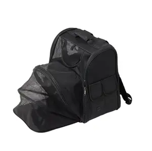Top Paw Expandable Pet Carrier Backpack for Dogs and Cats Weighing Up to 25 lbs with Integrated Leash, Expandable, Geometric Print, Travel-Friendly for Small Dogs/Puppies Weighing Up to 25 lbs, Ideal for Travel and Hiking