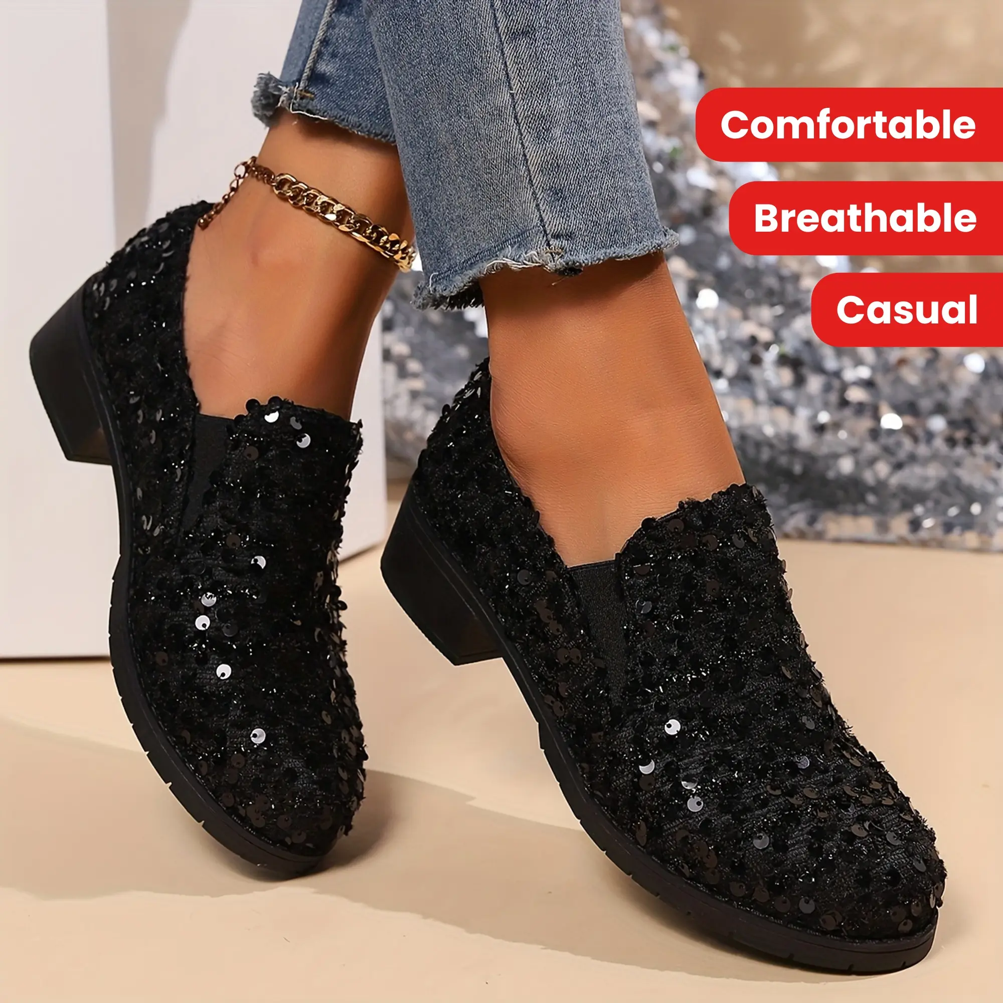 black rhinestone dress shoes Embellished Rhinestones Evening Heel 7