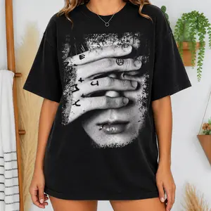 Retro 90's JK T-Shirt, JK Covering Eyes Kpop Fan Bootleg Tee T-Shirt, Gift For Women and Man