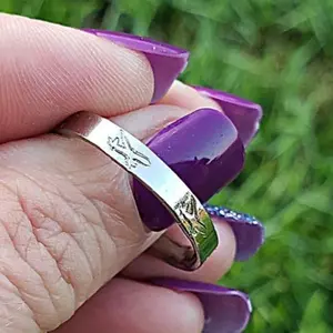 Waterproof Stainless Steel Airplane Ring, Gold or Silver Option, Ideal Stewardess Gift